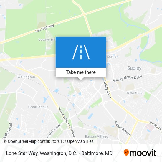 Lone Star Way map