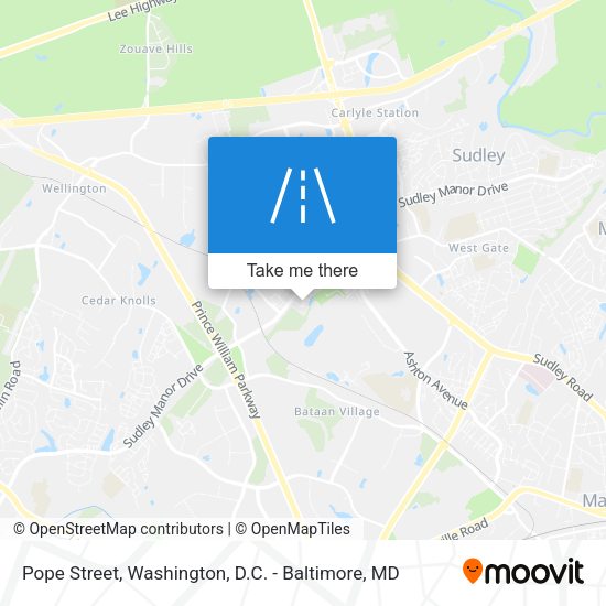 Pope Street map