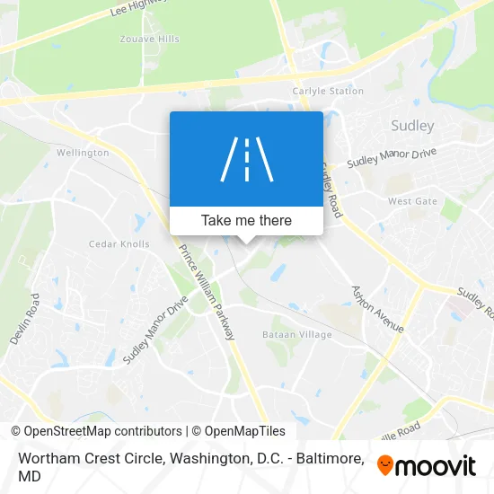 Wortham Crest Circle map