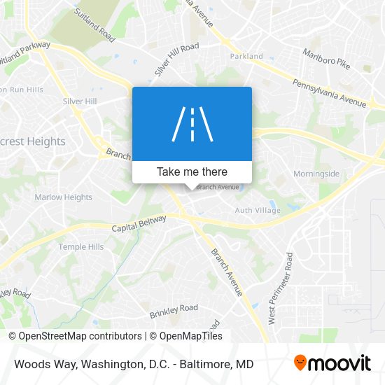 Woods Way map