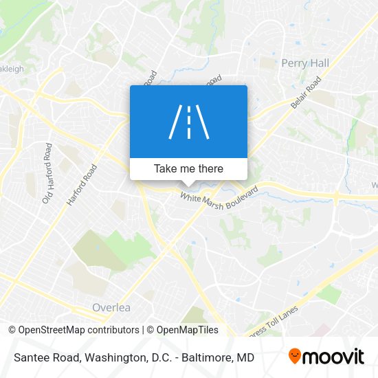 Santee Road map