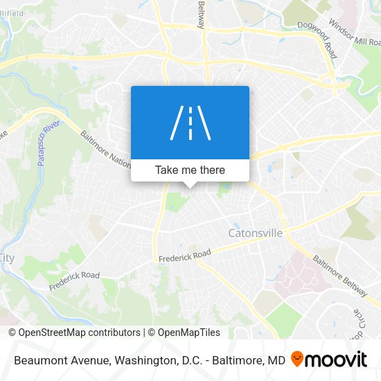 Mapa de Beaumont Avenue