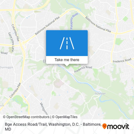 Bge Access Road/Trail map