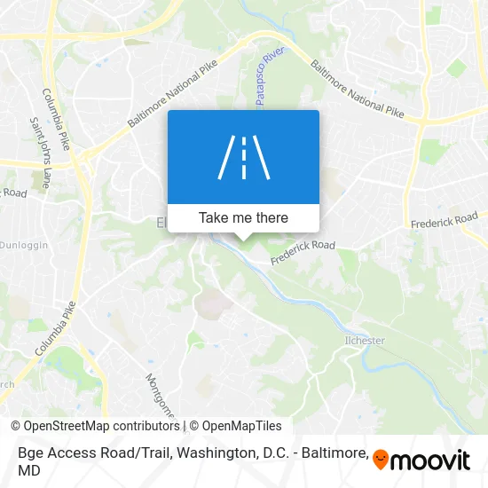 Bge Access Road/Trail map