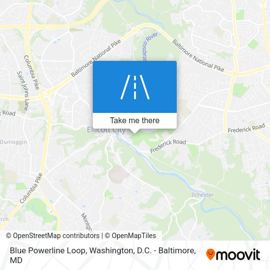 Blue Powerline Loop map