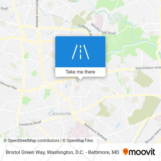 Bristol Green Way map