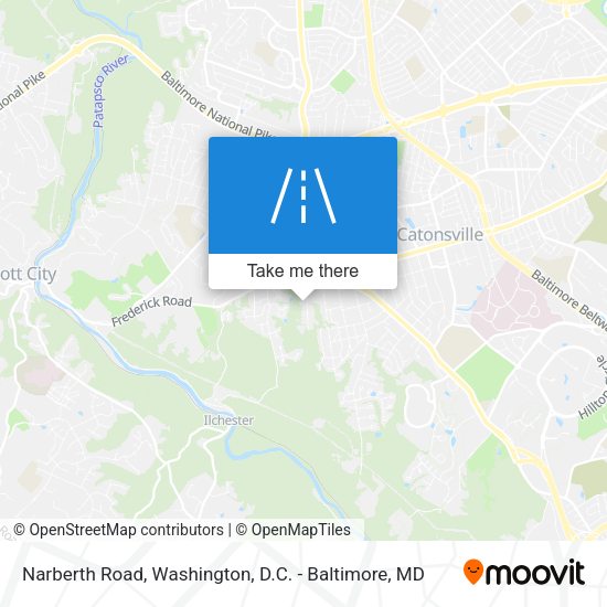Narberth Road map