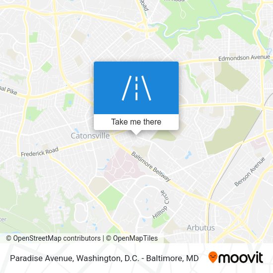 Paradise Avenue map