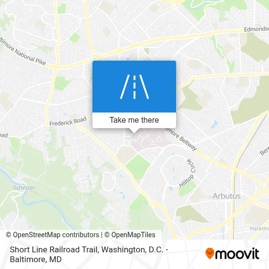 Short Line Railroad Trail map