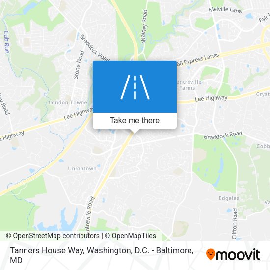 Tanners House Way map
