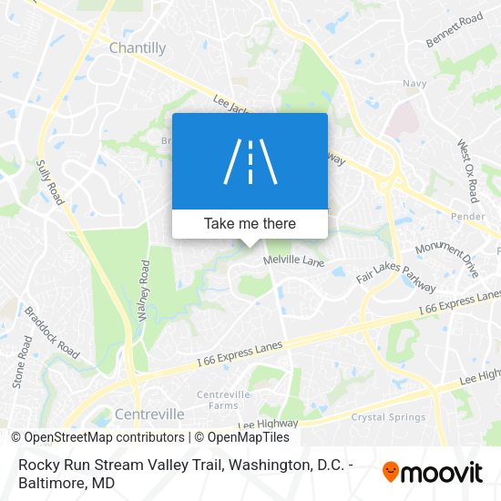 Rocky Run Stream Valley Trail map