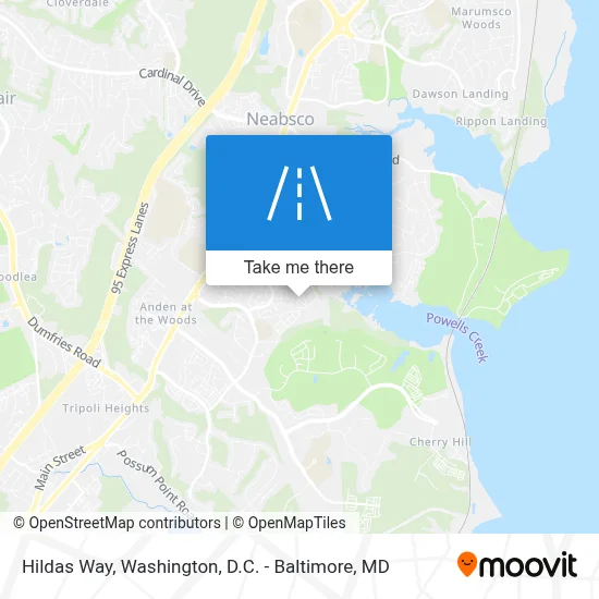 Hildas Way map