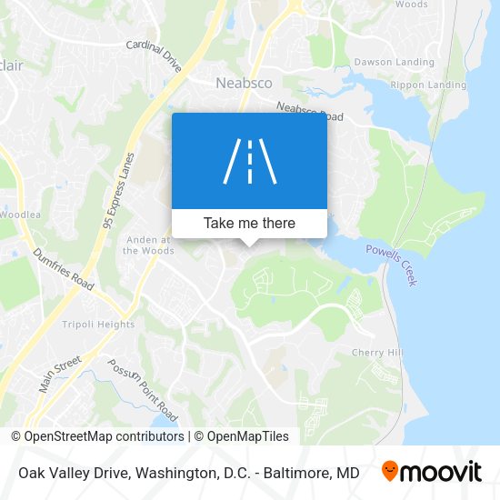 Mapa de Oak Valley Drive
