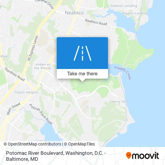 Potomac River Boulevard map