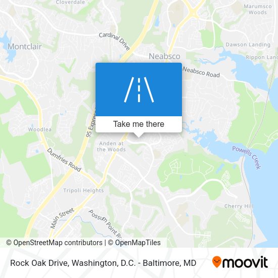 Rock Oak Drive map