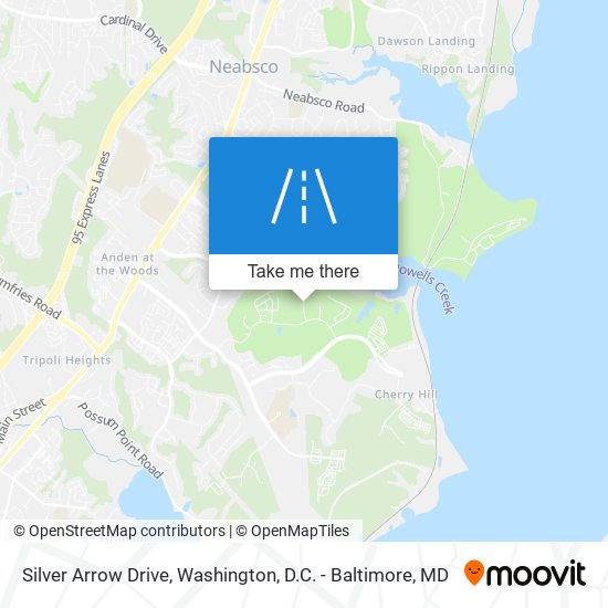 Mapa de Silver Arrow Drive