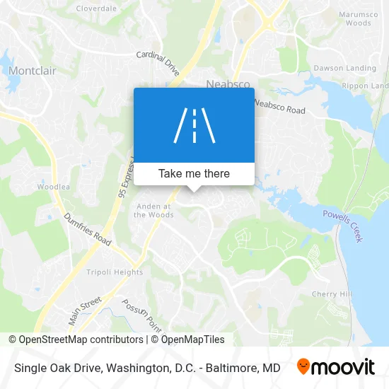 Single Oak Drive map