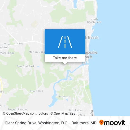 Clear Spring Drive map
