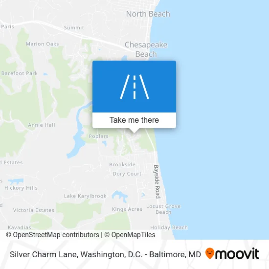 Silver Charm Lane map