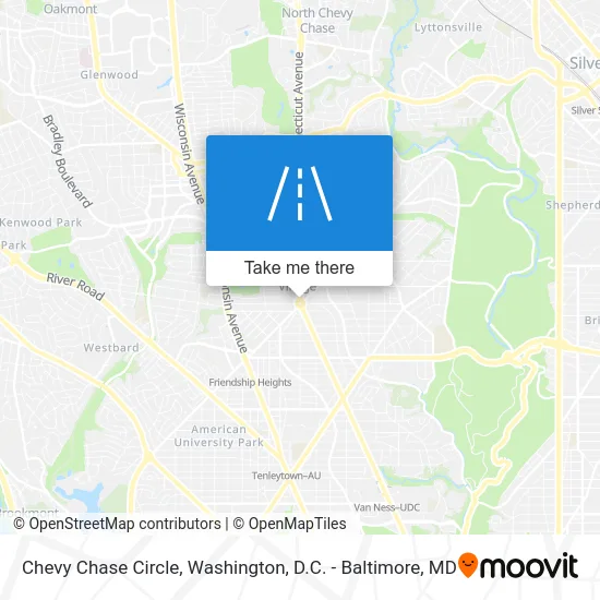 Chevy Chase Circle map