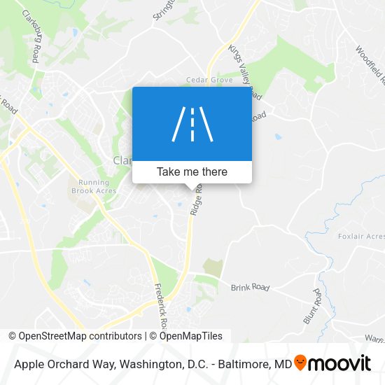Apple Orchard Way map
