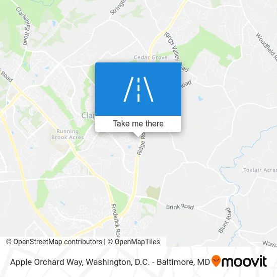 Apple Orchard Way map
