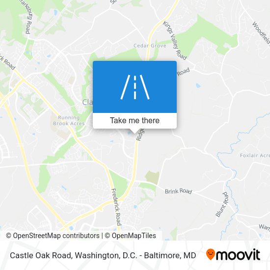Mapa de Castle Oak Road