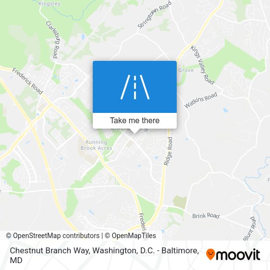 Chestnut Branch Way map