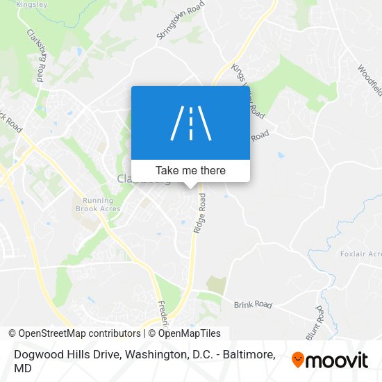 Dogwood Hills Drive map