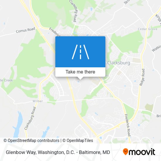 Mapa de Glenbow Way