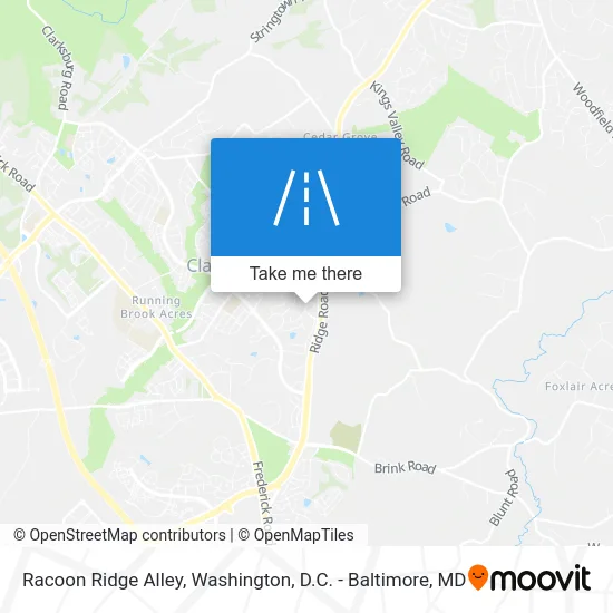 Racoon Ridge Alley map