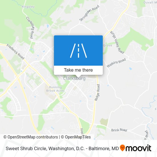 Sweet Shrub Circle map