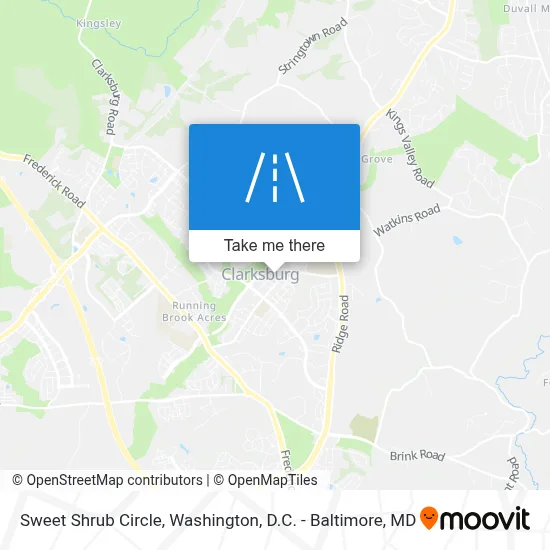 Sweet Shrub Circle map