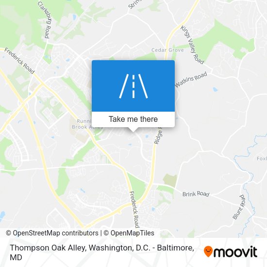 Thompson Oak Alley map