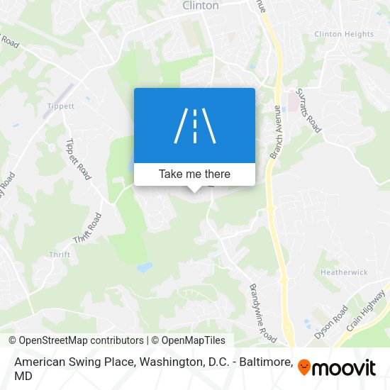 Mapa de American Swing Place
