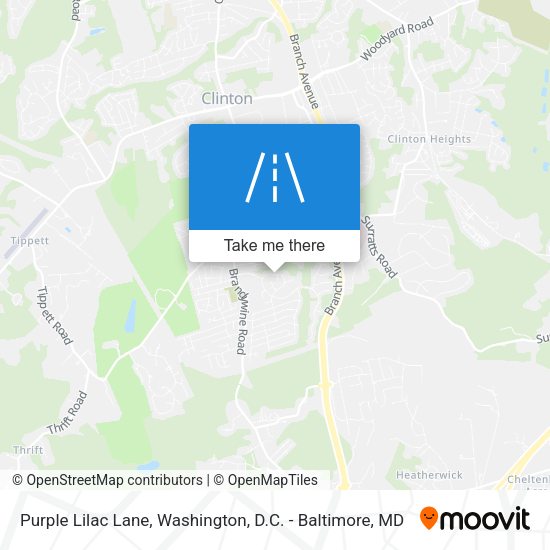 Mapa de Purple Lilac Lane