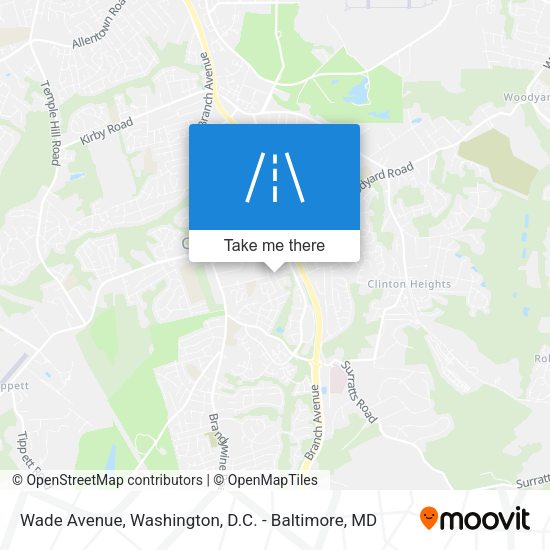 Wade Avenue map