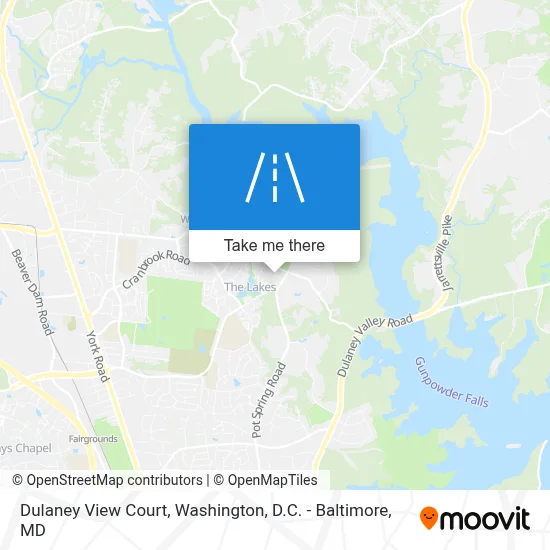 Dulaney View Court map