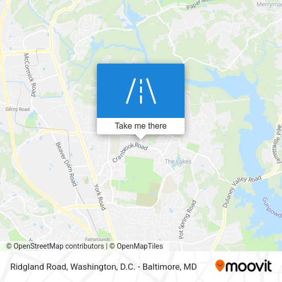 Ridgland Road map