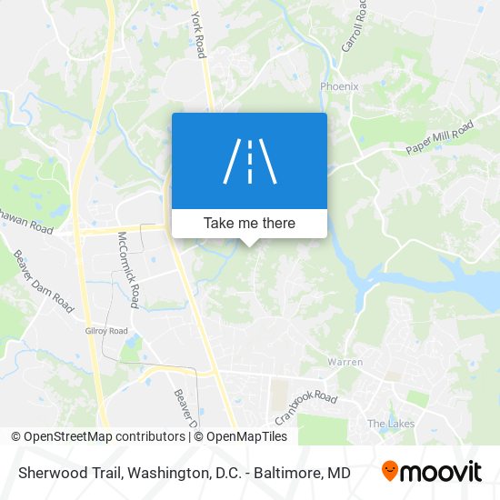 Sherwood Trail map