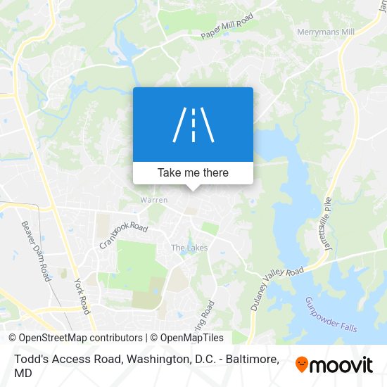 Mapa de Todd's Access Road