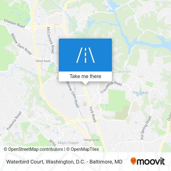Waterbird Court map
