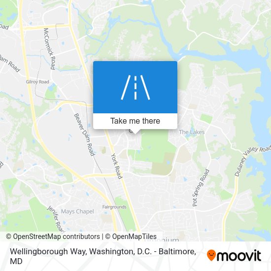 Mapa de Wellingborough Way