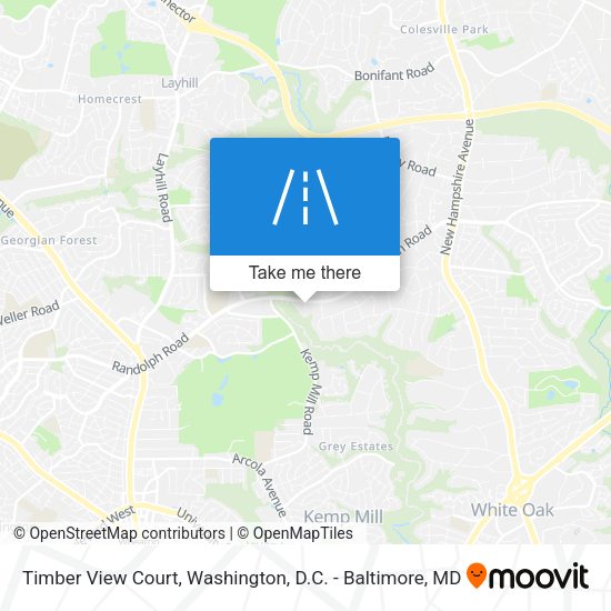 Timber View Court map