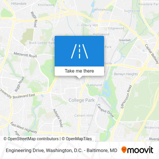 Engineering Drive map