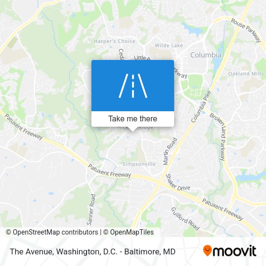The Avenue map