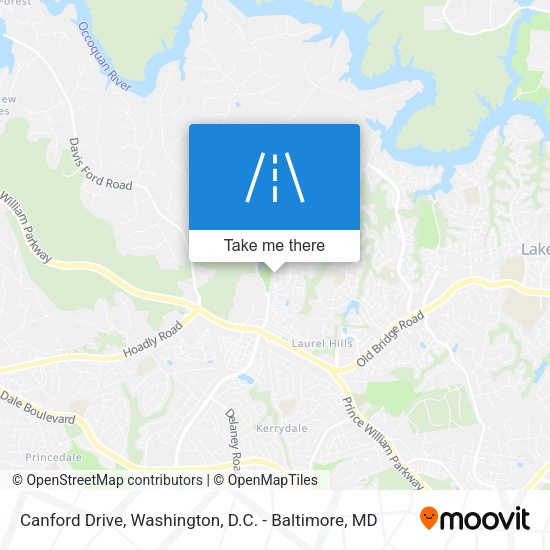 Canford Drive map