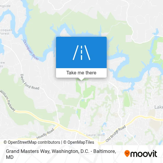 Grand Masters Way map