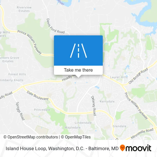 Island House Loop map