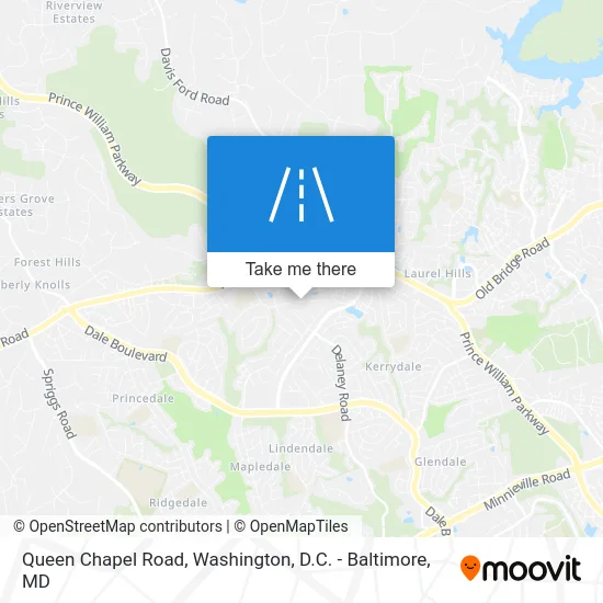 Queen Chapel Road map